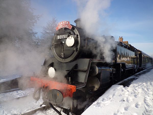 Santa Special in the snow, 2009.