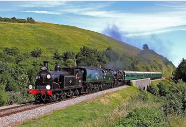 Towards Swanage triple header (library).