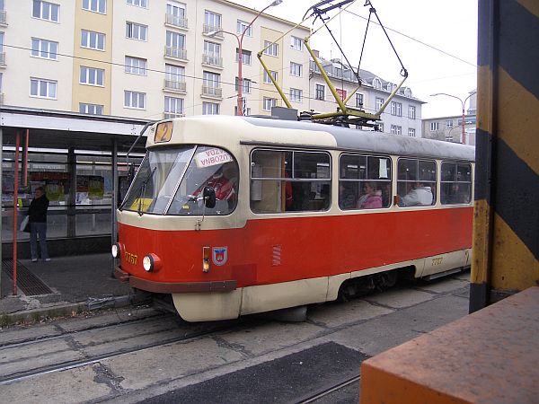 Bratislavian tram 7757.