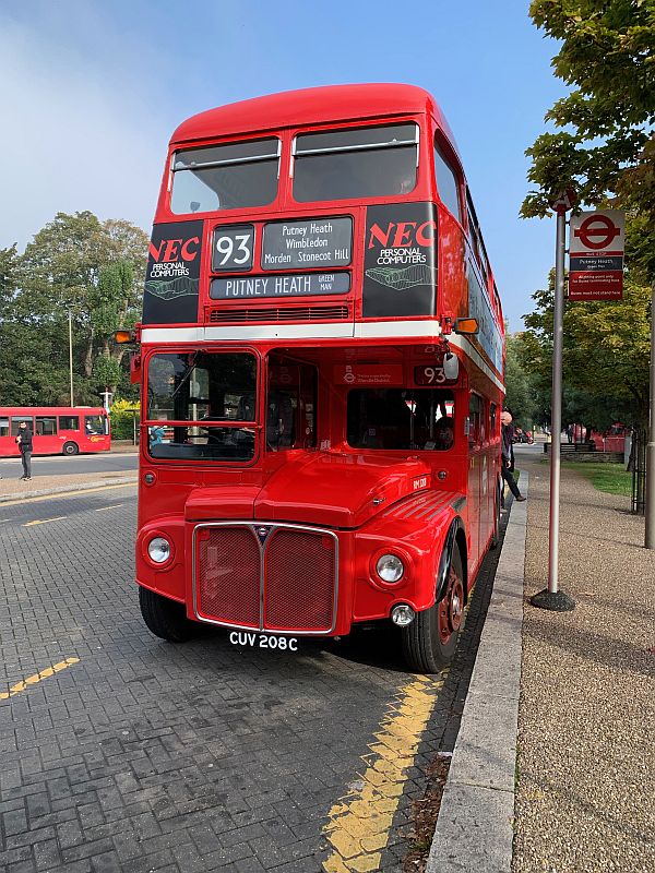 Routemaster RM2208 CUV 208C on heritage service 93.