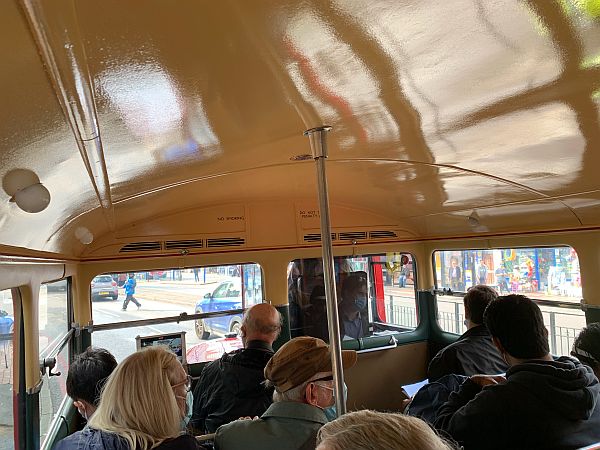 Lower front deck interior view of RT 1.