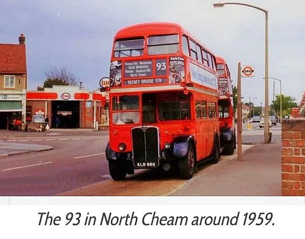 An RT (KLB 660) in North Cheam around 1959.