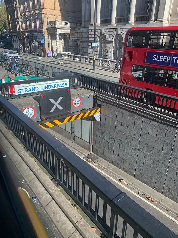 The Strand Underpass coming that leads into part of the old Kingsway Tram Tunnel.