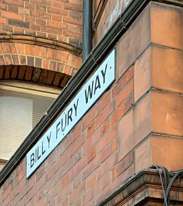 Street sign for Billy Fury Way.