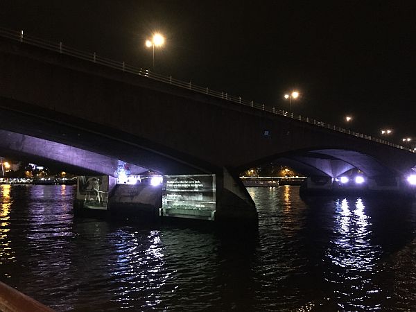 Lighting up the Ladies Bridge.