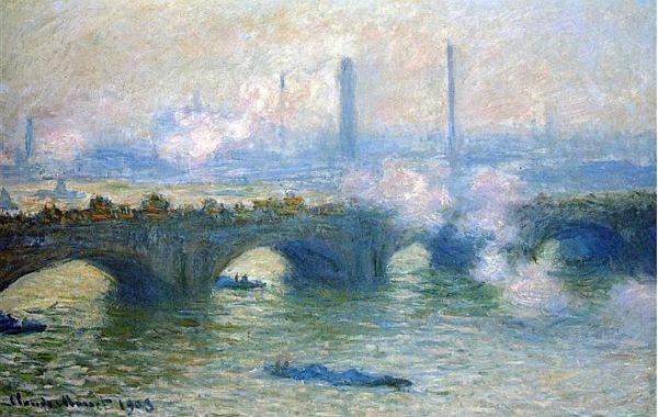 Waterloo Bridge by Claude Monet.
