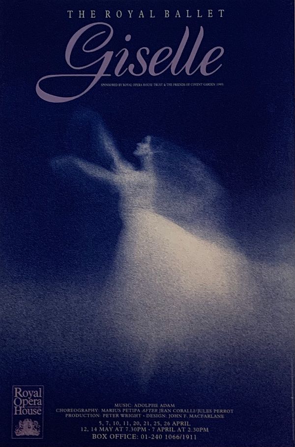 Poster for a past production of Giselle.