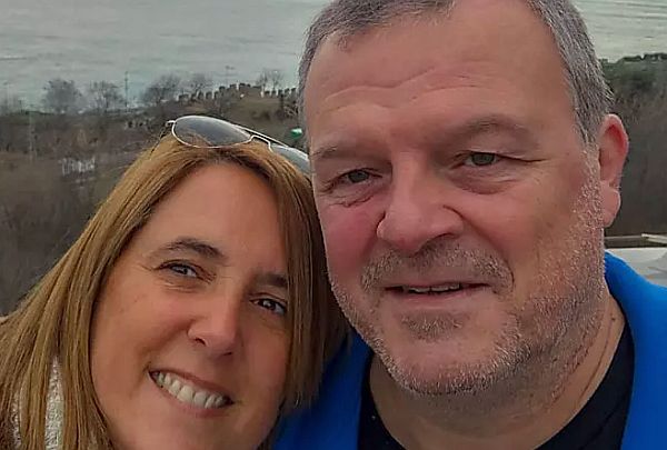 Clare, with her Dad Paul Parish.