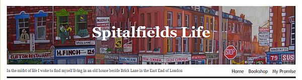 Top Banner of Spitalfields Life website.