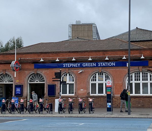 Stepney Green Underground Station.