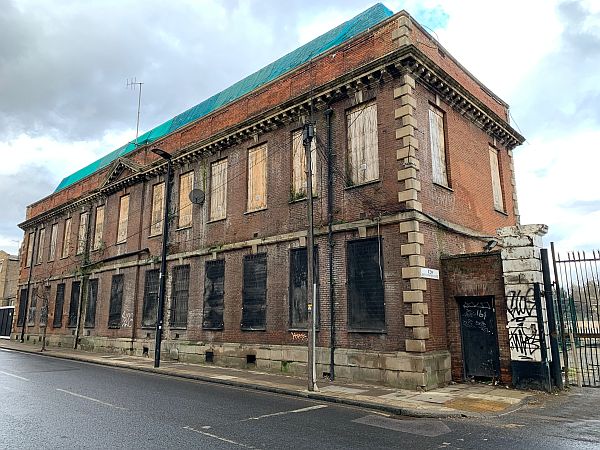 The old warehouse on Bow Common Lane.