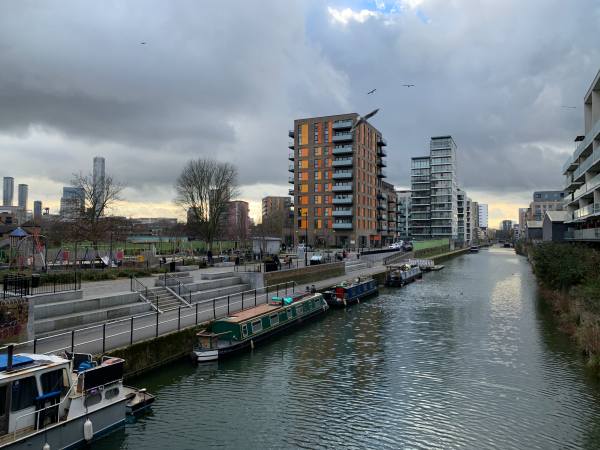View of the Limehouse Cut.
