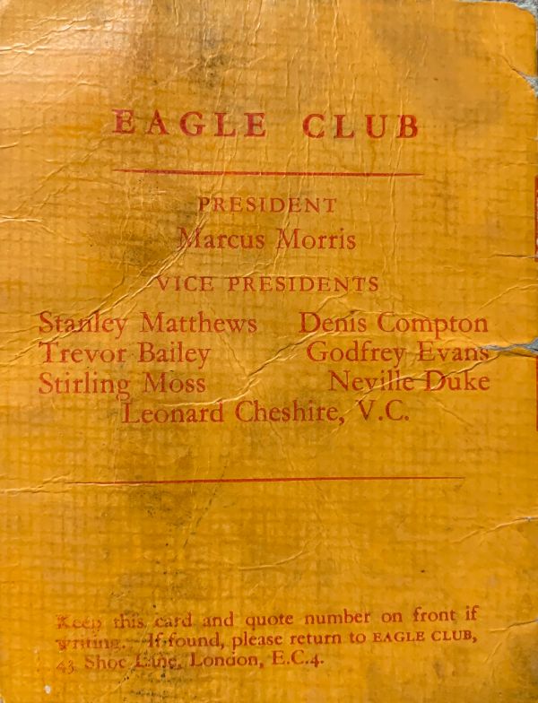 Eagle Club list of presidents.