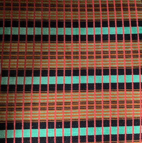 Classic London Transport moquette.