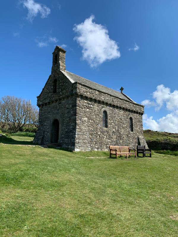 Flowers on the Coastpath: Chapel.