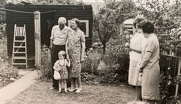 The back garden at 138 Brocks Drive.