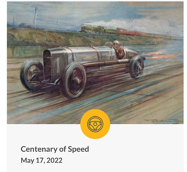 Centenary of Speed May 17, 1922.