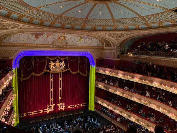 View of the Royal Opera House auditorium.