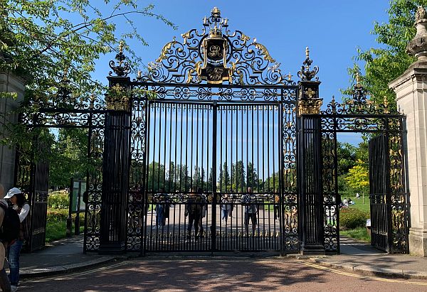 Ornate Regent's Park gates.