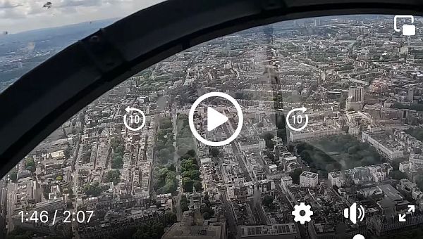 View from the Lancaster Bomber of Belgravia Square.