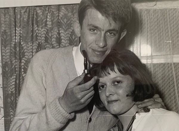 Bobby, aged 19, with his Peterson Pipe.