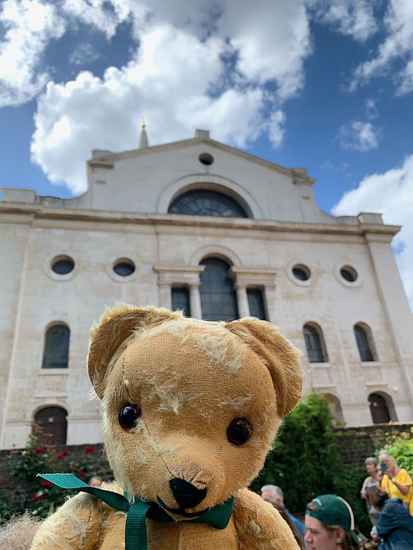 Eamonn in the Rectory Garden, with Christ Church in the background.