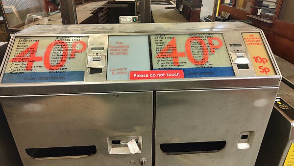 Old Underground Ticket Machine.